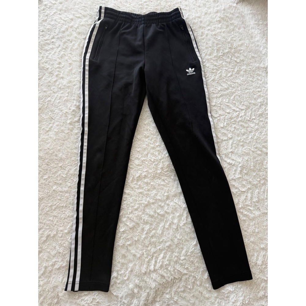 Adidas Track Pants Womens XS Originals SST Black White Excellent